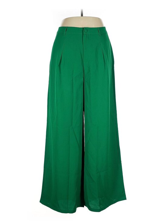 Cider Pants - Cider Green wide-leg silhouette high-waisted pants - Size XL - Like New